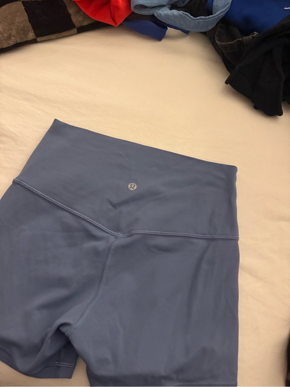 lululemon athletica High-Rise Slate Blue Bike Shorts